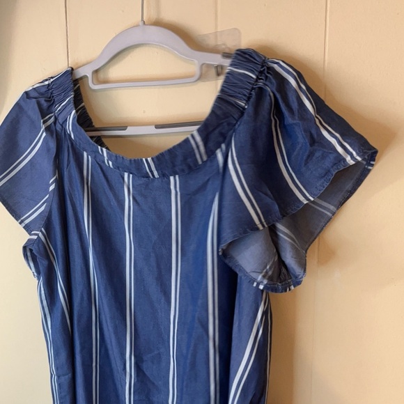 Appraisal Women Blue Strip dress. Size XL - Picture 8 of 16